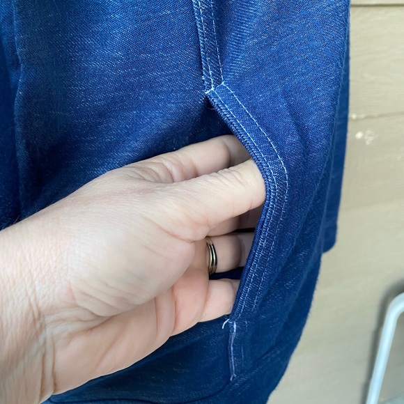 Onque Casual Soft lightweight bling denim jacket, snap buttons, 3/4 sleeves, L - Picture 9 of 12